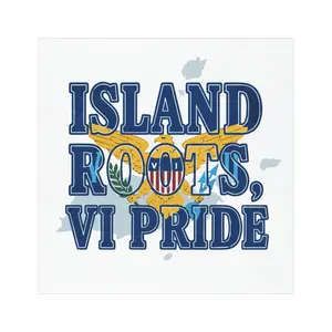 VI Pride Car Magnets, Island Roots Design, Vehicle Decor, Car Accessories for Proud Islanders, Perfect Gift for Celebrations