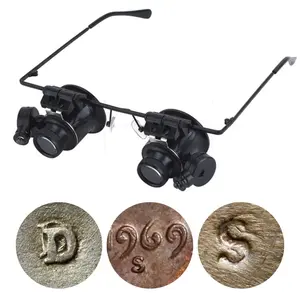 20X Magnifying Magnifier Glasses LED Light NEW