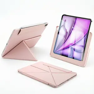 Spallo for iPad Pro 13 inch Case (M5/M4) 2025/2024 & iPad 11th /10th Generation (A16), Compatible with iPad Air (M3) 7th/6th/5th/4th 11", Magnetic Slim Foldable Multi-Angle Folio Cover, Auto Wake/Sleep & Hidden Pencil Holder