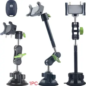Car Phone Holder, Adjustable Car Phone Holder with Suction Cup, Multifunctional Car Accessories, Universal Car Interior Accessories for Video Recording, Suitable for Smartphones, Mount, Cell Phone Mount, Car Cellphone Mount, Vacuum Suction Phone Holder