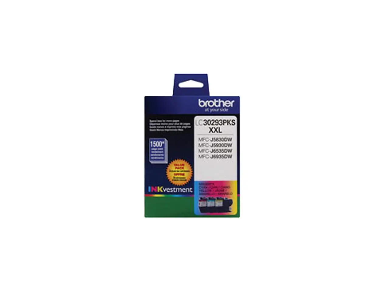 Brother LC30293PK Super High Yield Ink Cartridge - Cyan/Magenta/Yellow
