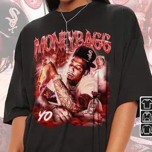Moneybagg Yo Rap T-Shirt, Hip-Hop Music Graphic Tee, Unisex Rap Fan Apparel, Trendy Streetwear Merch