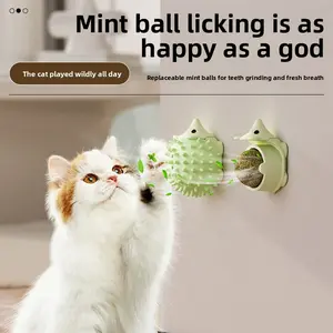 Catnip-Filled Hedgehog Toy for Cats - Soft Chewable Kicker Ball with Textured Surface - Interactive Self-Playing Plush Pet Toy - Stress Relief & Dental Care