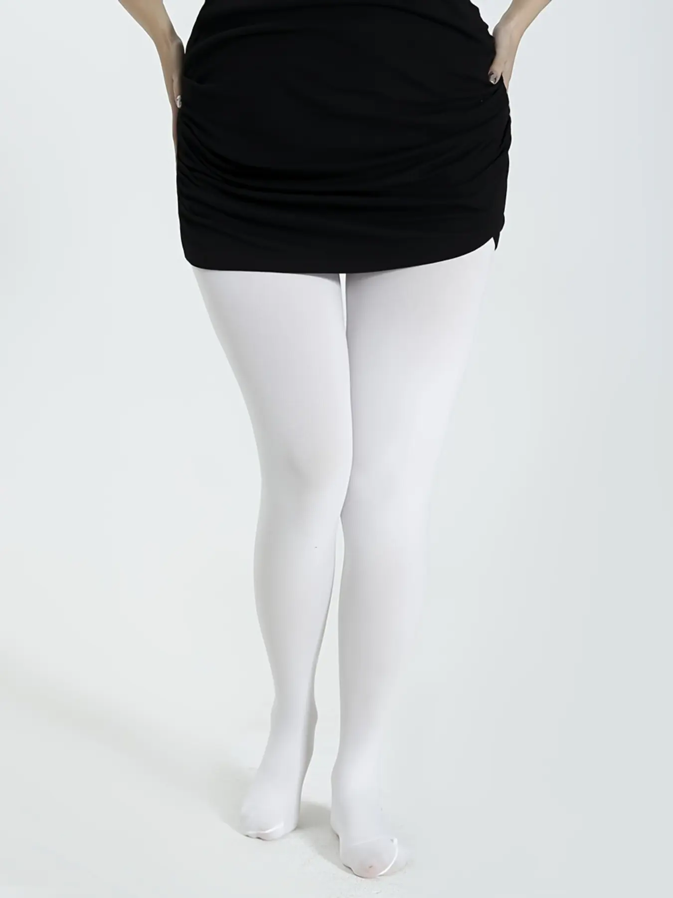 High stretch solid color nylon pantyhose Tights high waist fit soft everyday simple versatile girl bottoming stockings