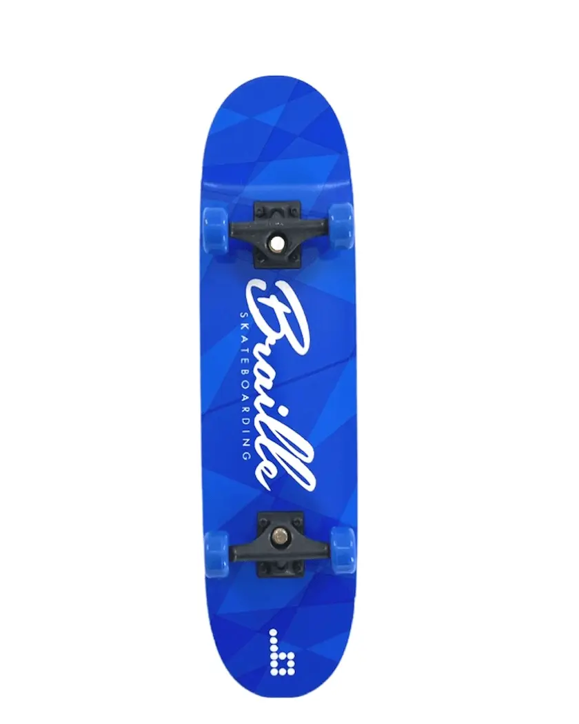 Classic Blue Mini Board, 11-Inch Handskate for Indoor Practice and Outdoor Fun, Great for Rainy Days and All Year Round Play, Indoor/Outdoor, Small Skateboard