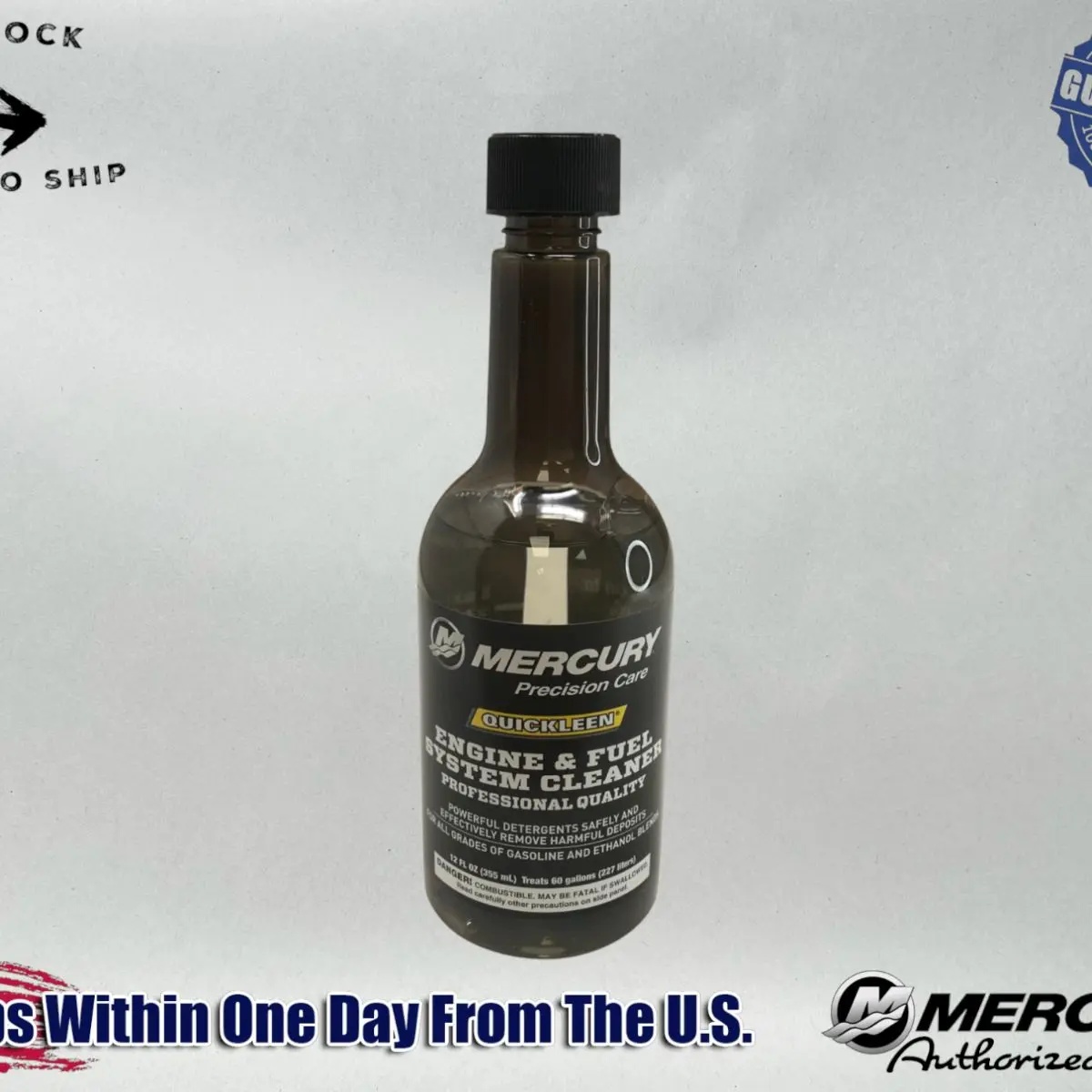 Mercury OEM Quickleen Engine and Fuel System Cleaner 12 oz 92-8M0047931