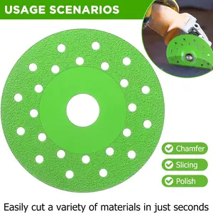 Diamond Grinding Wheel, 45 Degree Beveled Cutting Disc, Tile Trimming Disc, Abrasive Blades, Abrasive Discs, Power Tool Accessories for Ceramic Tile, Marble, Granite, Polish, Chamfer, Slicing