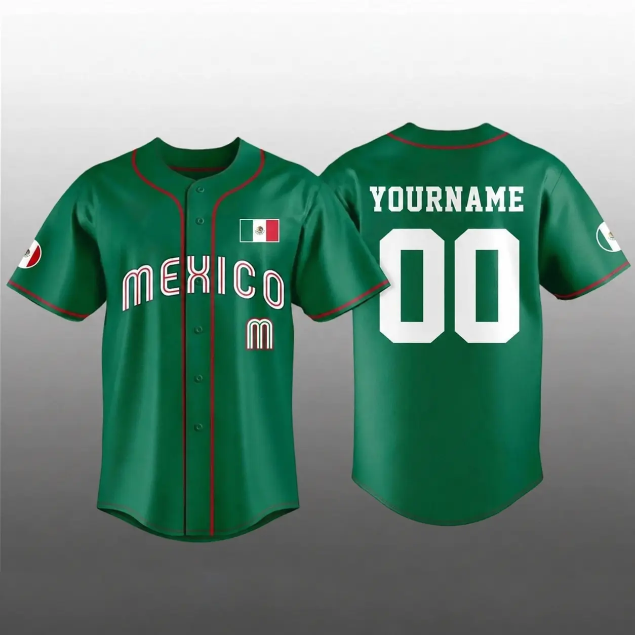 Personalized Mexico Baseball 2026 World Baseball Classic Jersey Print For Fan