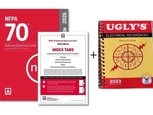 NFPA 70 National Electrical Code 2026 Standard NEC Paperback Reference Book, Spiral-Bound Guide with Index Tabs (Ugly Electrical 23rd Edition), Paperback Book