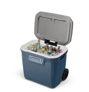 Coleman 316 Series 60QT Hard Chest Wheeled Cooler, Lakeside Blue