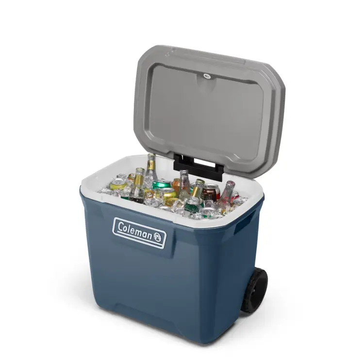 Coleman 316 Series 60QT Hard Chest Wheeled Cooler, Lakeside Blue