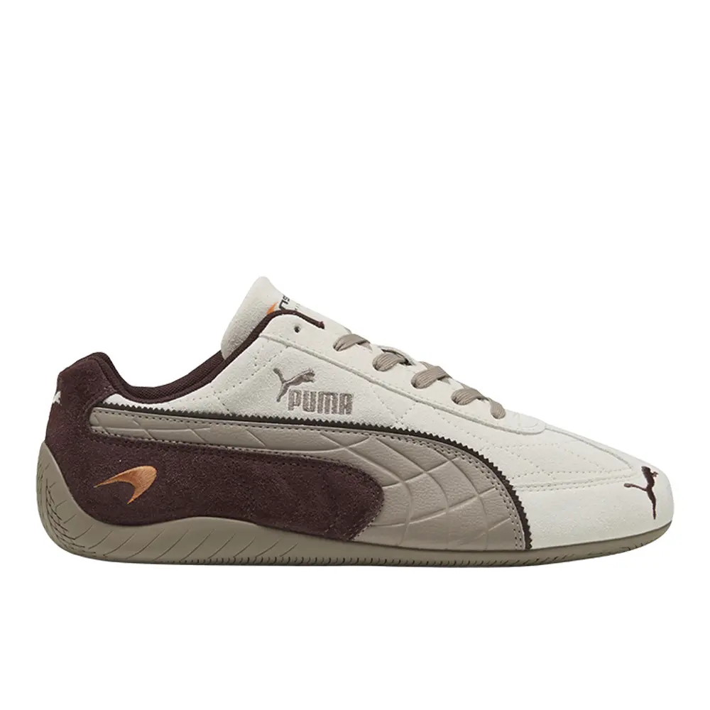 PUMA Mens Mclaren Speedcat Lace Up Sneakers Shoes Casual - White
