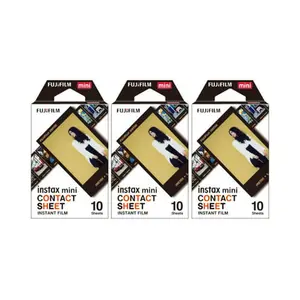 Fujifilm Instax Mini 40 Contact Sheet Instant Film (3-Pack and 30 Exposures)