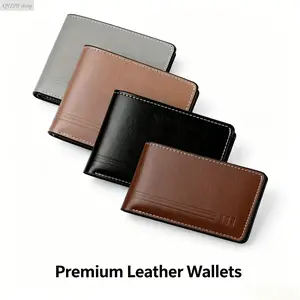 Men’s Slim Wallet RFID Blocking, Minimalist Front Pocket Bifold Wallet with Cash Clip & Multi Card Holder, Compact Vegan Leather EDC Wallet for Daily Carry, Travel, Business & Driver License Storage