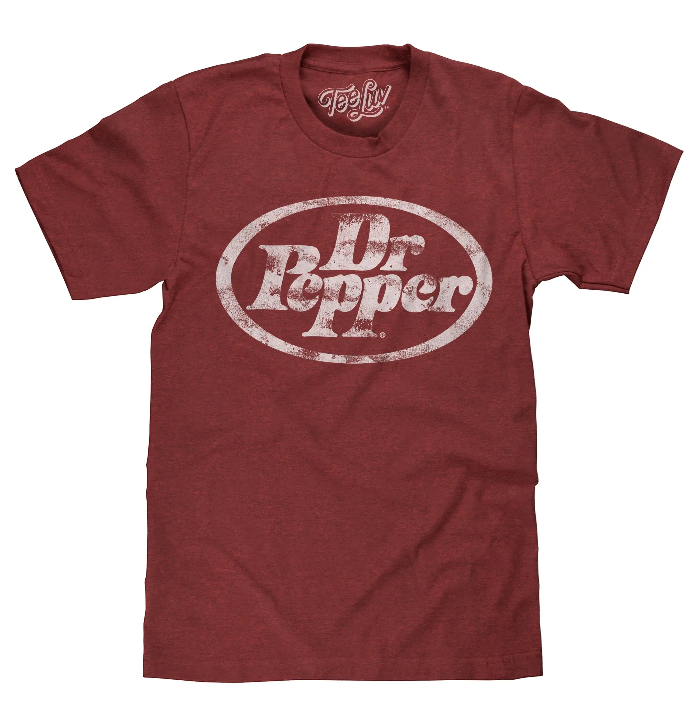 Dr Pepper Distressed Logo T-Shirt - Red graphic tee