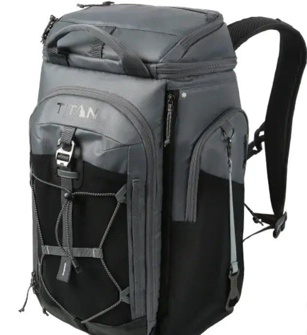 TITAN 26-Can Backpack Cooler with Removable Ice Walls, Deep Freeze Insulated, Durable & Stain-Resistant Personal Cooler for Camping & Hikes, Cooler Bag, Insulated Cooler Bag, Durable Portable Cooler
