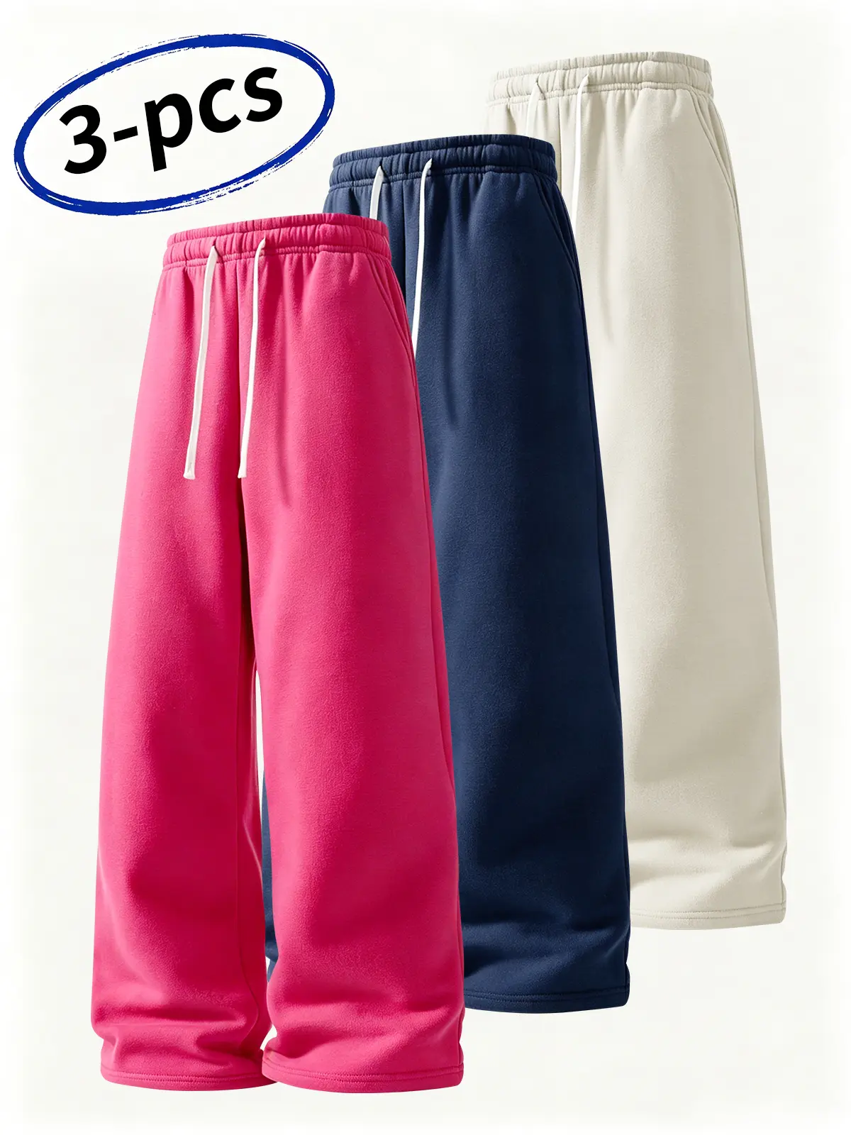 Men’s pants, baggy wide-leg pants, baggy pants, essential sweatpants, wide-leg sweatpants, loose straight fit, comfy pants, loose sweatpants, casual sporty long pants, casual men’s pants, straight-leg pants, straight-leg style, casual sweatpants, elastic