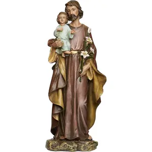 Roman Joseph's Studio 10" St. Joseph with Child Jesus Statue, Religious Catholic Home Décor Figurine