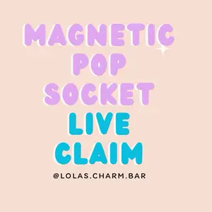 Magnetic Pop Socket with Acrylic Flatback