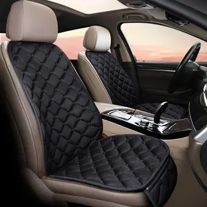 Summer Comfort Car Seat Cushion, Soft Plush Diamond Pattern, Breathable Backrest, Suitable for Sedan Mpv Suv Truck RV, Car Seat Protectors