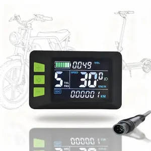 P3C LCD Display – 6Pin Waterproof Wired Screen, Compatible with UART 2 Protocol, For E-Bikes & Electric Scooters