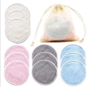 Set of 12 Reusable Makeup Remover Pads - Eco-Friendly and Stylish, Perfect for Cosmetic Removal