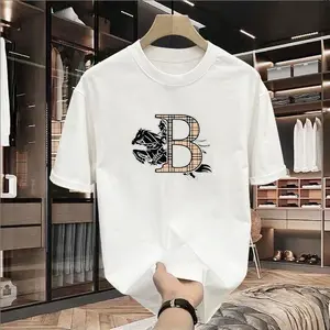 New casual T-shirt 2026 summer warhorse high-end fashion printing, personalized round neck trendy men's clothing, suitable for men, women, mothers and friends, couple style, fashionable and loose, youthful and energetic, men's daily wear tops