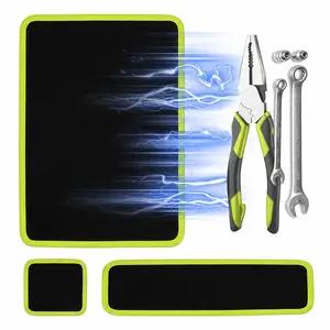 【FathersDayGift】SEESE 3PC Flexible Magnetic Tool Mat & Tray Holder - Magnetic Tool Tray, PVC flexible magnetic pad ,Repair magnetic anti slip tool pad, Auto Repair Tools fathersdaygift