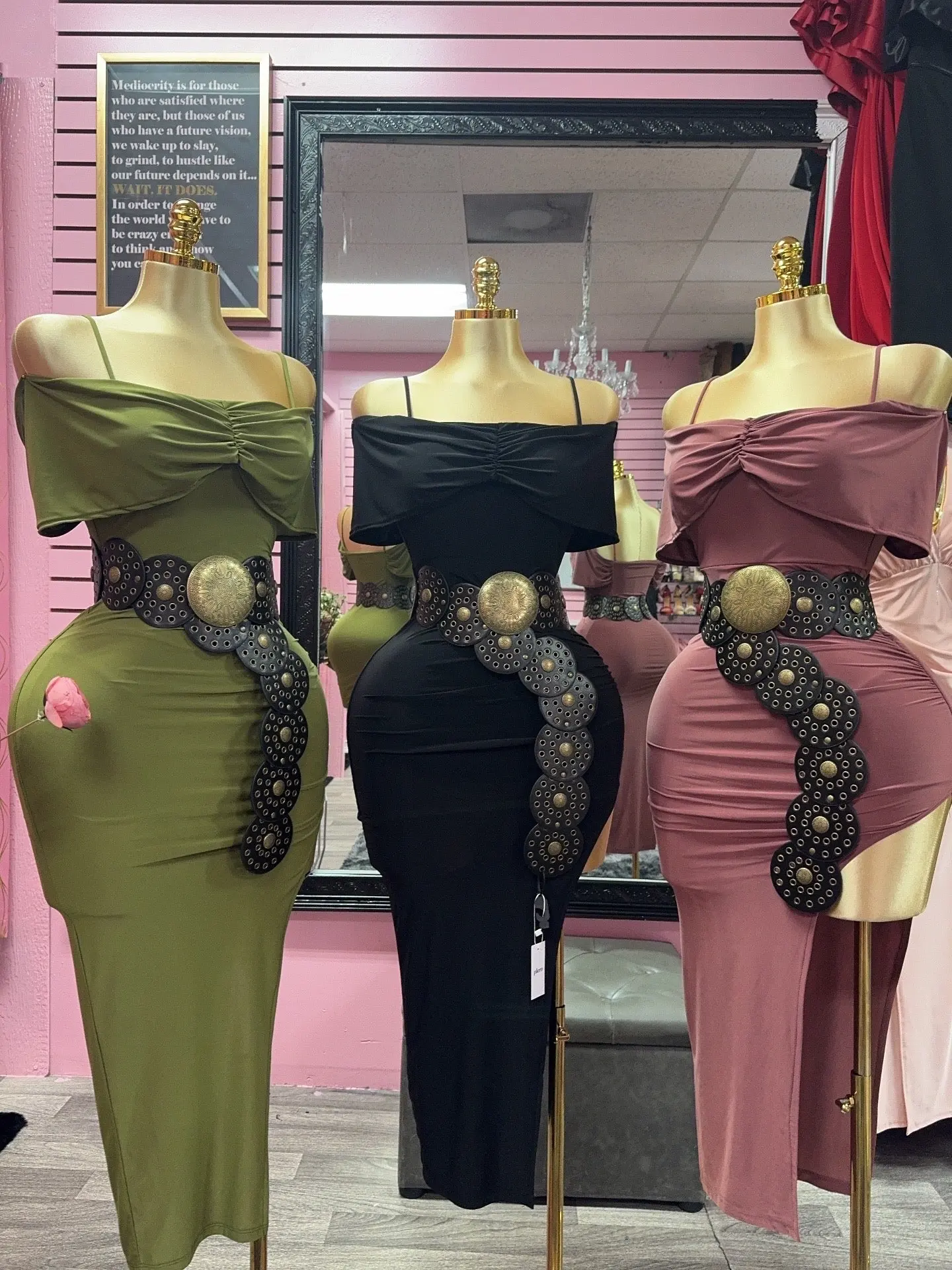 Women's Formal Dress, Elegant Long Sleeve Mock Neck Bodycon Gown with Side Slit, Light & Airy Polyester-Spandex Blend