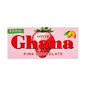 LOTTE Ghana Pink Strawberry Chocolate 45g - Limited Edition Japanese Snack