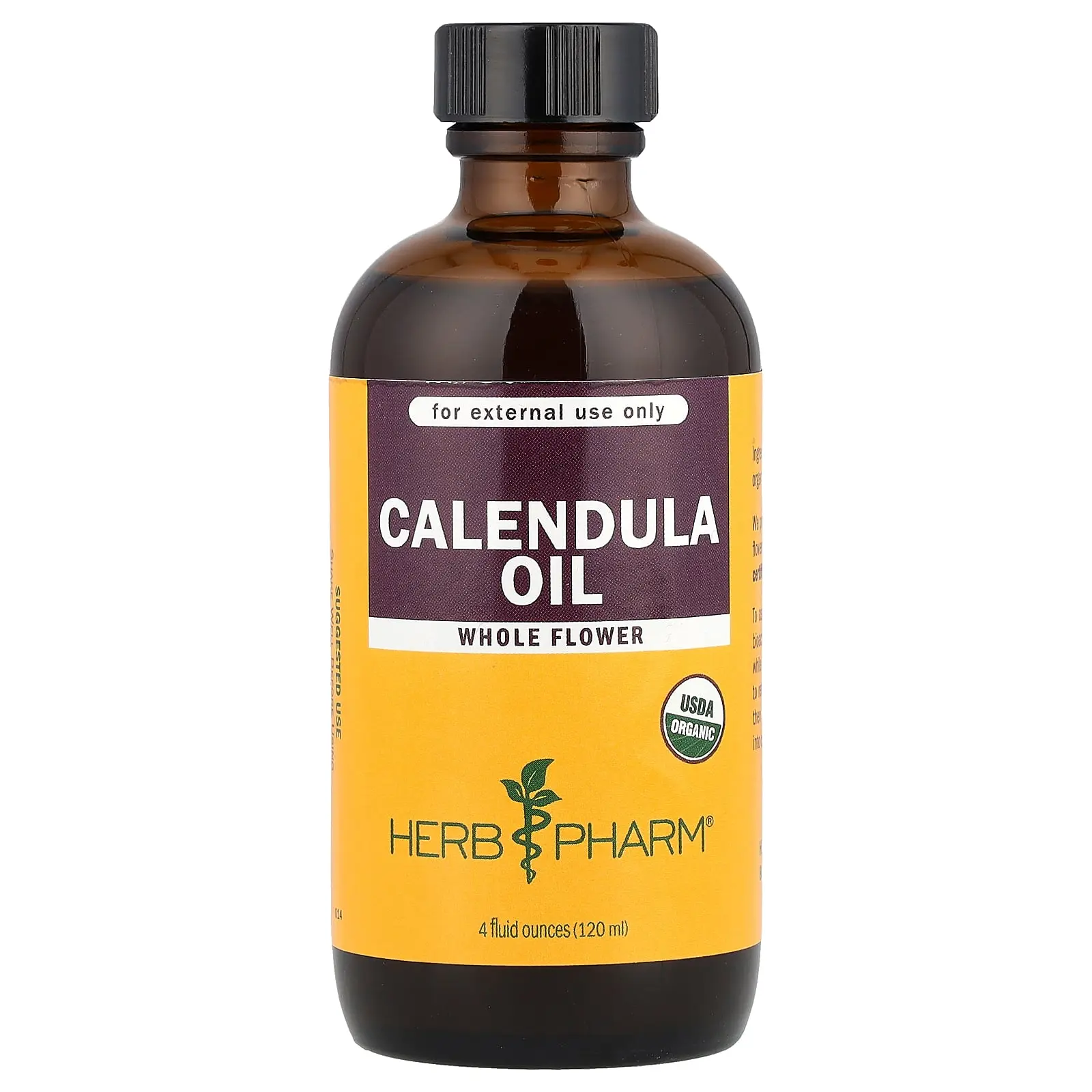 Herb Pharm Calendula Oil, 4 fl oz (120 ml)