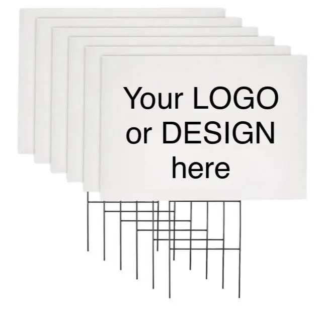 Yard Sign with Stakes 17x12 for Outdoor - Durable and Lightweight Design, Easy to Install and Remove, Ideal for Outdoor Events