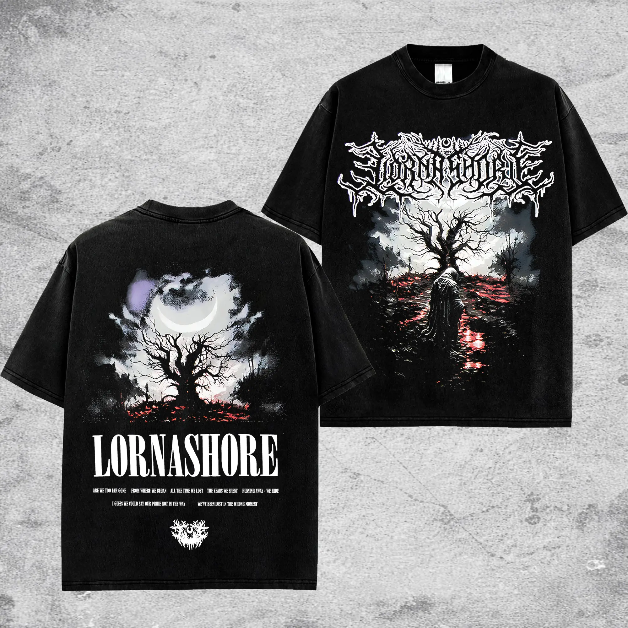 [$$$MANLIFE] 'Glenwood' Lorna Shore Retro Unisex 100% Cotton Hoodie Shirt, Lorna Shore 2026 Tour Merch, Unisex Oversize Deathcore Rock Band Cotton T-shirt Gift For Rock Music Lovers Gothic Punk Emo Grunge Y2K Outfits Vintage 90s Lorna Shore Merch