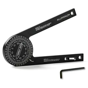 7 Inch Aluminum Miter Saw Protractor, Upgraded High-Precision Angle Measuring Tool, Includes Adjustment Wrench, Ideal for Carpenters, Plumbers, Construction Workers, and Home DIY Enthusiasts