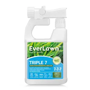 Everlawn Triple 7 Liquid Fertilizer: Balanced Growth Formula – All-Purpose Balanced Plant Food for Indoor & Outdoor Use – Fast-Acting Formula with Micronutrients – 32 oz