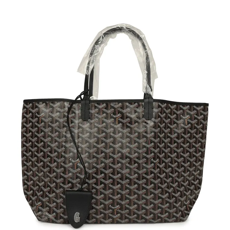 ‮ enidrayoG drayoG  ‬ Black Ｓａｉｎｔ Ｌｏｕｉｓ Tote Bag Palladium Hardware | Good Condition