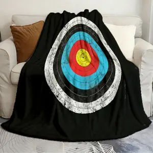 Printed flannel throw blankets Style Archery Target Creative and Unique Quilts Flannel warm blanket soft and comfortable blanket travel blanket birthday gift