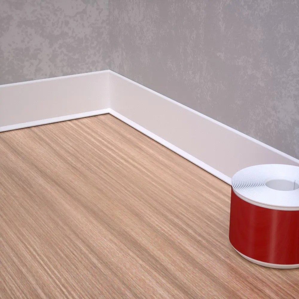 Self adhesive wall stickers, Self Adhesive PVC, waistlines, flexible decorative lines, waterproof curves, bendable and washable skirting boards, soft skirting boards, covering defects, easy installation, 1 meter/2 meter optional