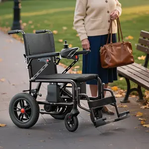 HOMYKING Foldable Electric Wheelchair 65 lbs with 250W Dual Motor 15 Mile Range Battery Left Right Hand Switchable for Elderly Portability，Valentine's Day/New Year's Gift