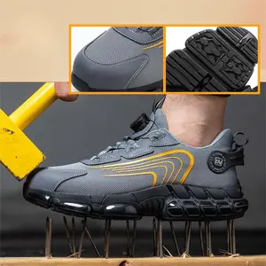 NIEION Steel Toe Shoes for Men & Women Lightweight Safety Sneakers, Non-Slip, Puncture Proof, Indestructible Composite Toe Work Shoes