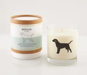 Dog & Cat 100% Soy Candle in Reusable Drinking Glass | Dog Breeds & Cat Inspired Candles | Dog Mom Cat Dad Gift |