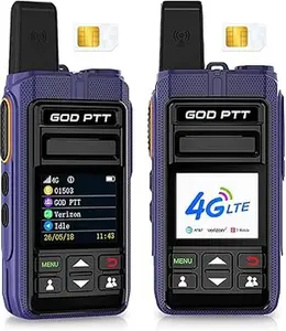 4G LTE Portable Walkie Talkie Transceiver (2-Pack) | Global Communication Radio with Coverage, SIM Card, Noise-Canceling Headset for Reliable Business & Outdoor Use digital receiver rechargeable