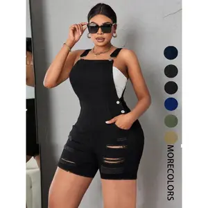 Women’s pocket denim overalls — casual fashion overalls for everyday wear; ladies’ summer clothing GARMENTARY