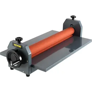 Father's Day Gift VEVOR Manual Cold Roll Laminator Commercial Professional 25 Inch 1.18" Thickness Foldable Roll Laminating Machine Vinyl Photo Film Mounting Laminator for Uses 25"Max Film Width
