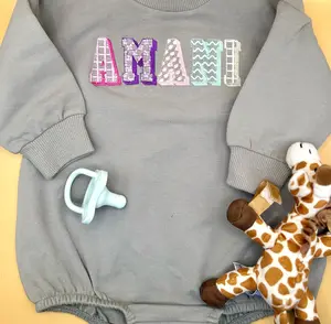 Roaming Nova Embroidered Baby Bubble Romper - Personalized Unisex Onesie - Ideal Gift for Baby Lovers