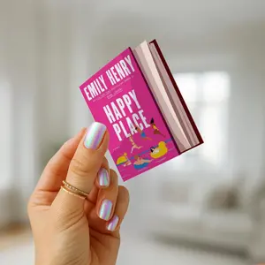 Happy Place Emily Henry Sticker | Romance Vacation Vinyl Decal