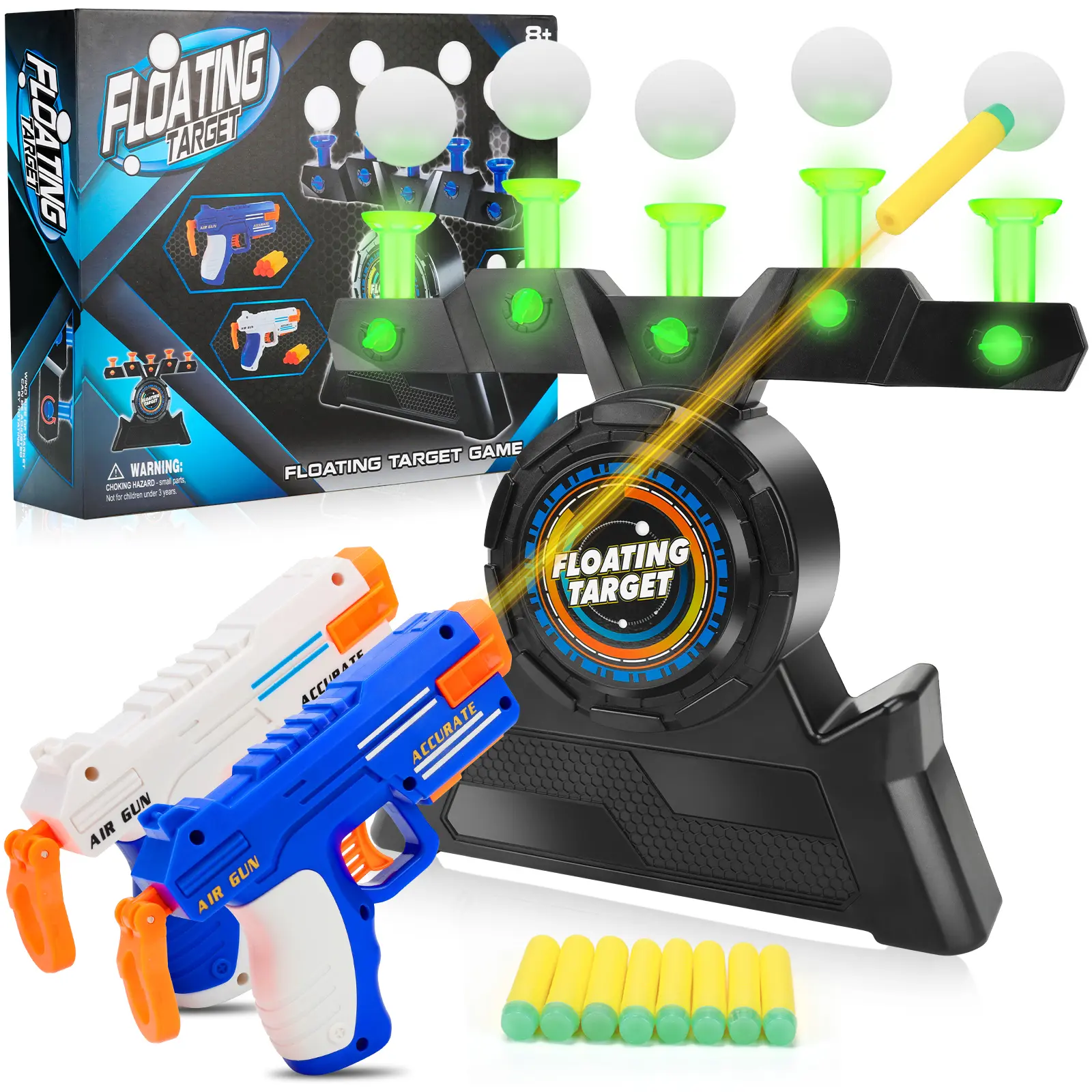 Hover Shot Shooting Toy - Ball Target Shooting Game for Nerf Guns - Floating Ball Target Cool Birthday Gifts Toys Best Gift - Gun, Targets & Darts for Indoor Play