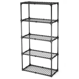 Dufominc 5-Shelf Wire Rack 1-Pack Heavy Duty Storage Shelf with 550lbs Capacity Versatile Design for Home Office & Garage Easy Assembly Anti-Rust Anti-UV