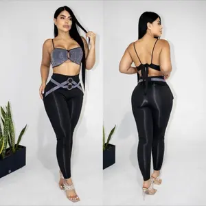 Leggins negro cruzado