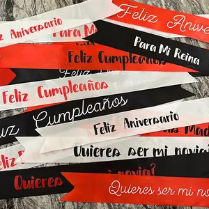 Personalized Ribbon Message Banner For Bouquet Decoration